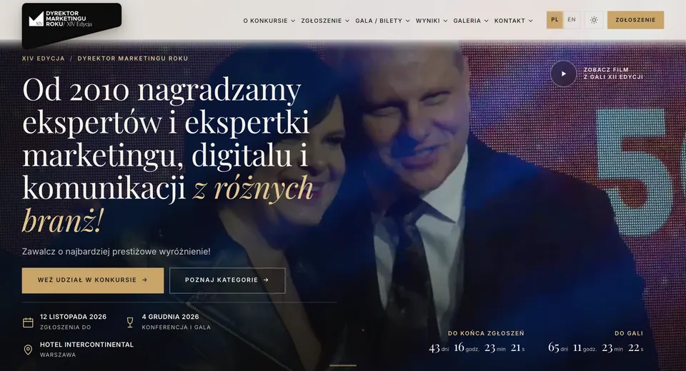 Strona konkursu Dyrektor Marketingu Roku na komputerze