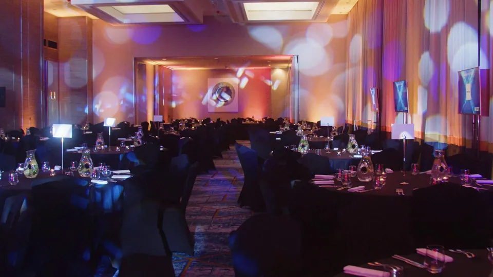 The ballroom before the Marketing Director of the Year Gala