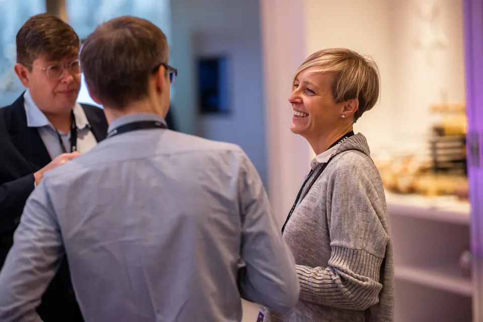 Laughter in the lobby at the Marketing Innovation Executive Summit 2024