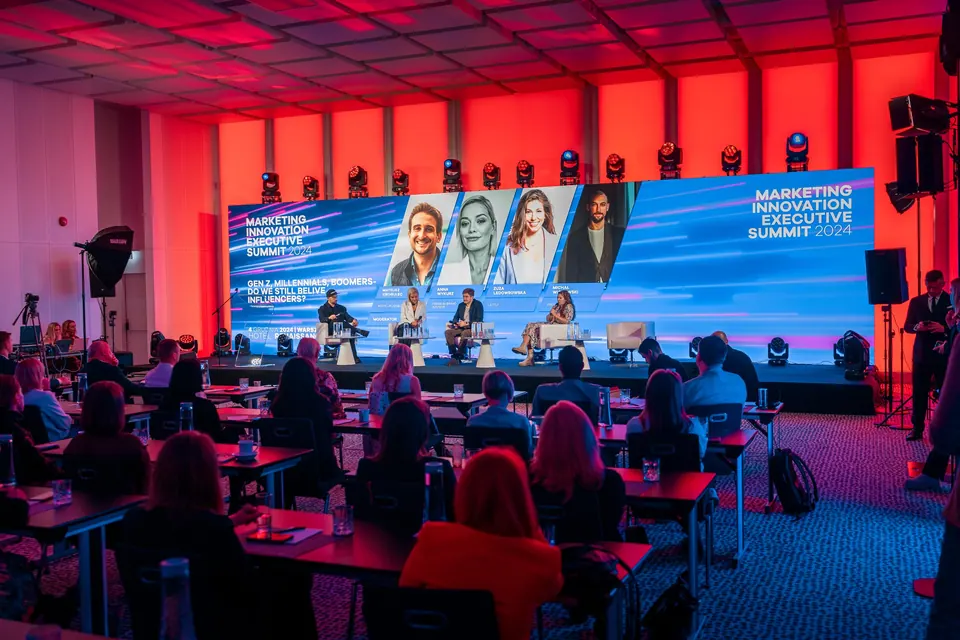 The Marketing Innovation Executive Summit 2024 conference hall during a panel